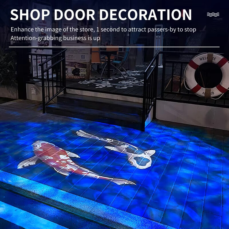 40W-1500W Waterproof Outdoor Ocean Wave Water Ripple GOBO Logo Projector Light