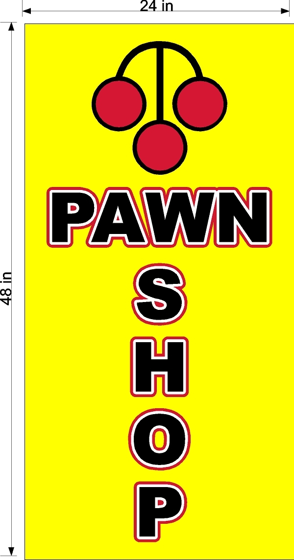 PERFORATED WINDOW DECAL PAWN SHOP CASH FOR GOLD AMMO LOT OF 4 2′ X 4′ VERTICAL