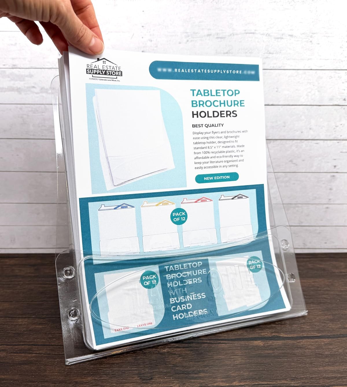 Outdoor Permit Brochure Box – Easy 1 Count (Pack of 1), Take One – Tabletop