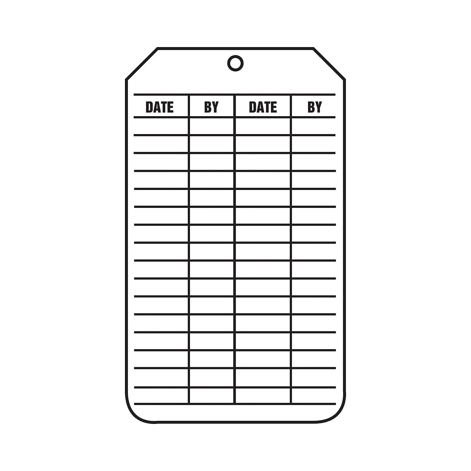 NMC 25 Count Inspection Records Saftey Tag, Inspection Record | PF-Cardstock …