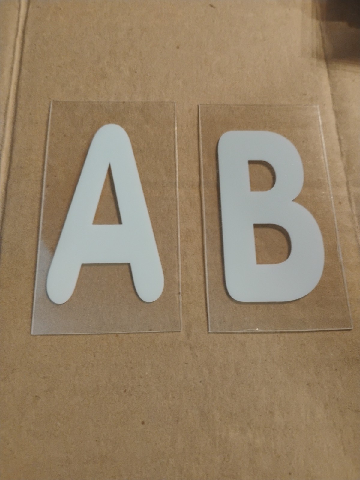 Sign Letters, Numbers Outdoor 224 pcs Clear Plastic w/ White Letters Red Numbers
