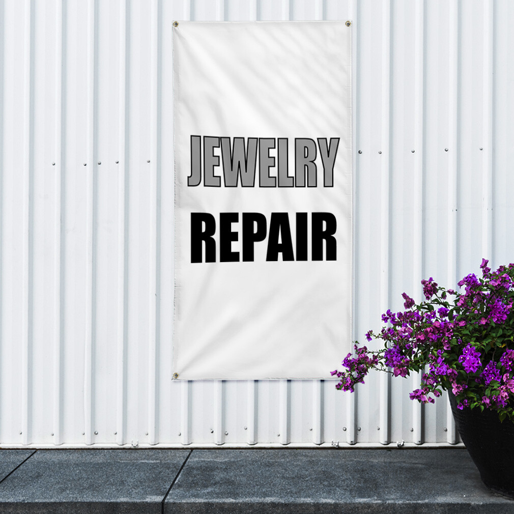 Vertical Vinyl Banner Multiple Sizes Jewelry Repair Promotion Business Business