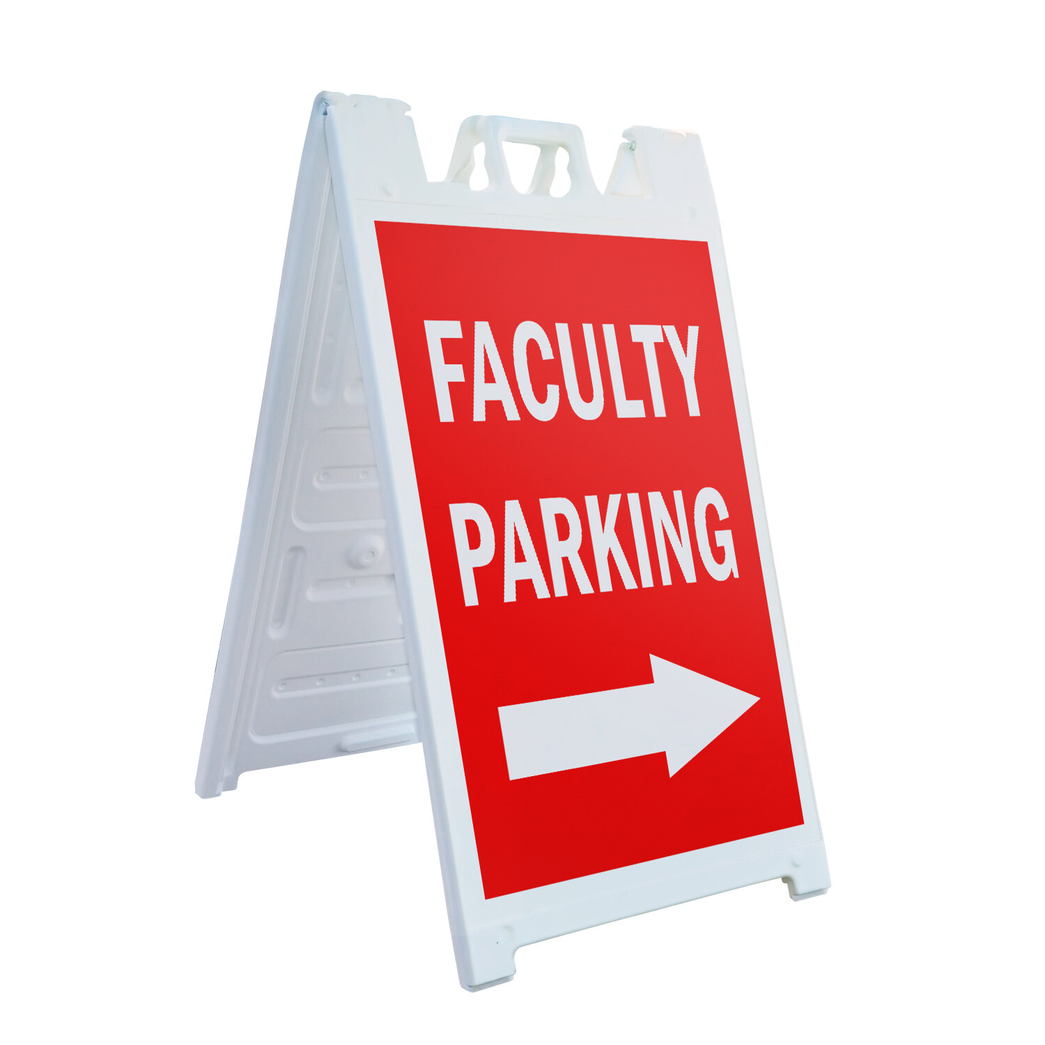 A-frame Sidewalk Faculity Parking With Arrow 24″ x 36″ Double Sided A-Frame Side
