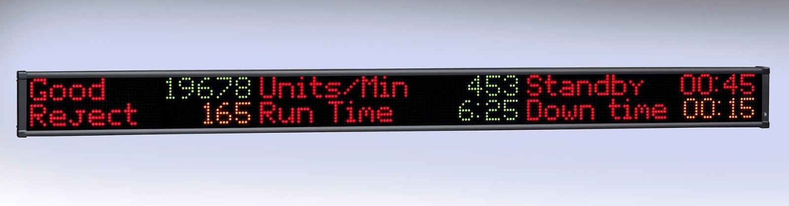 Industrial LED Sign Ethernet/Profinet 73″x6″ Multi-Color Display