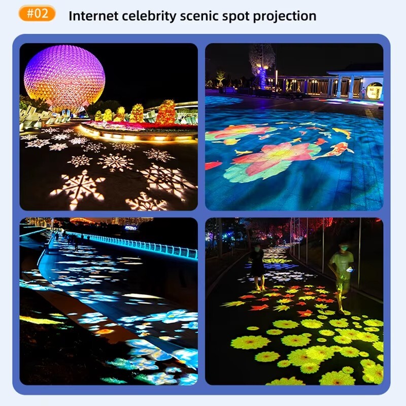 110W Creative Pattern Dynamic Effects Led Logo Gobo Projector Porjection Lamp