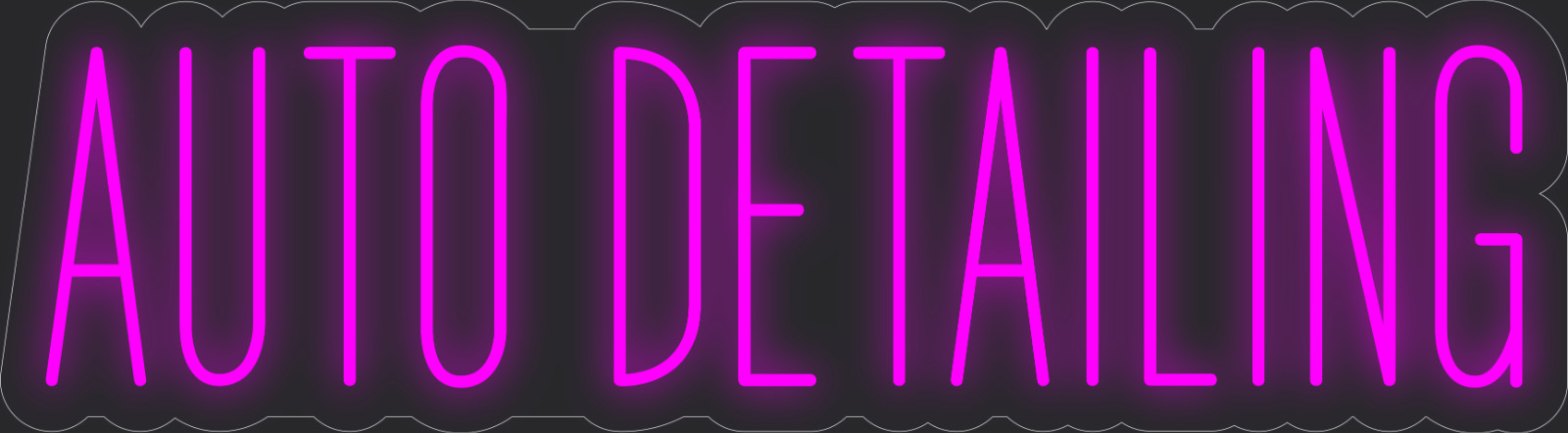 Auto detailing Neon LED Sign Business Wall Decor Lighted Store Sign 36 x 10 in.