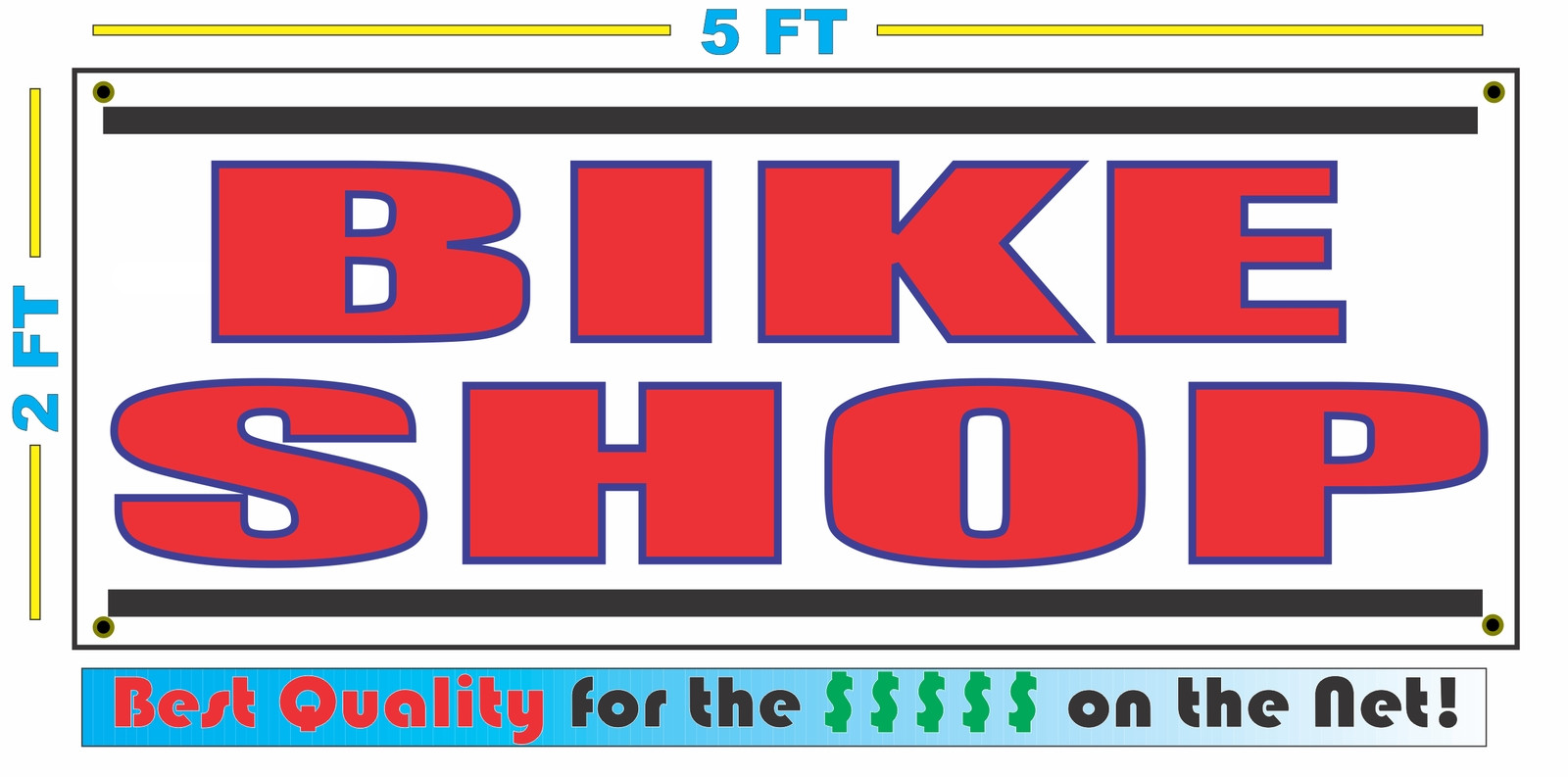 BIKE SHOP All Weather Banner Sign NEW Larger Size High Quality! XXL Bicycle