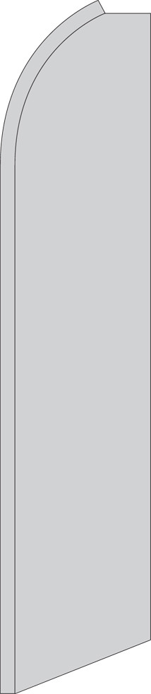Solid Silver 15′ Tall Swooper Flag & Pole Kit Feather Super Bow Banner