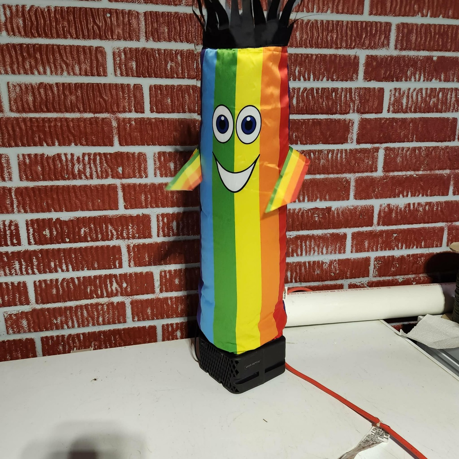 LookOurWay – Mini Inflatable Rainbow Air Dancer 30” – New – Electric Plug In