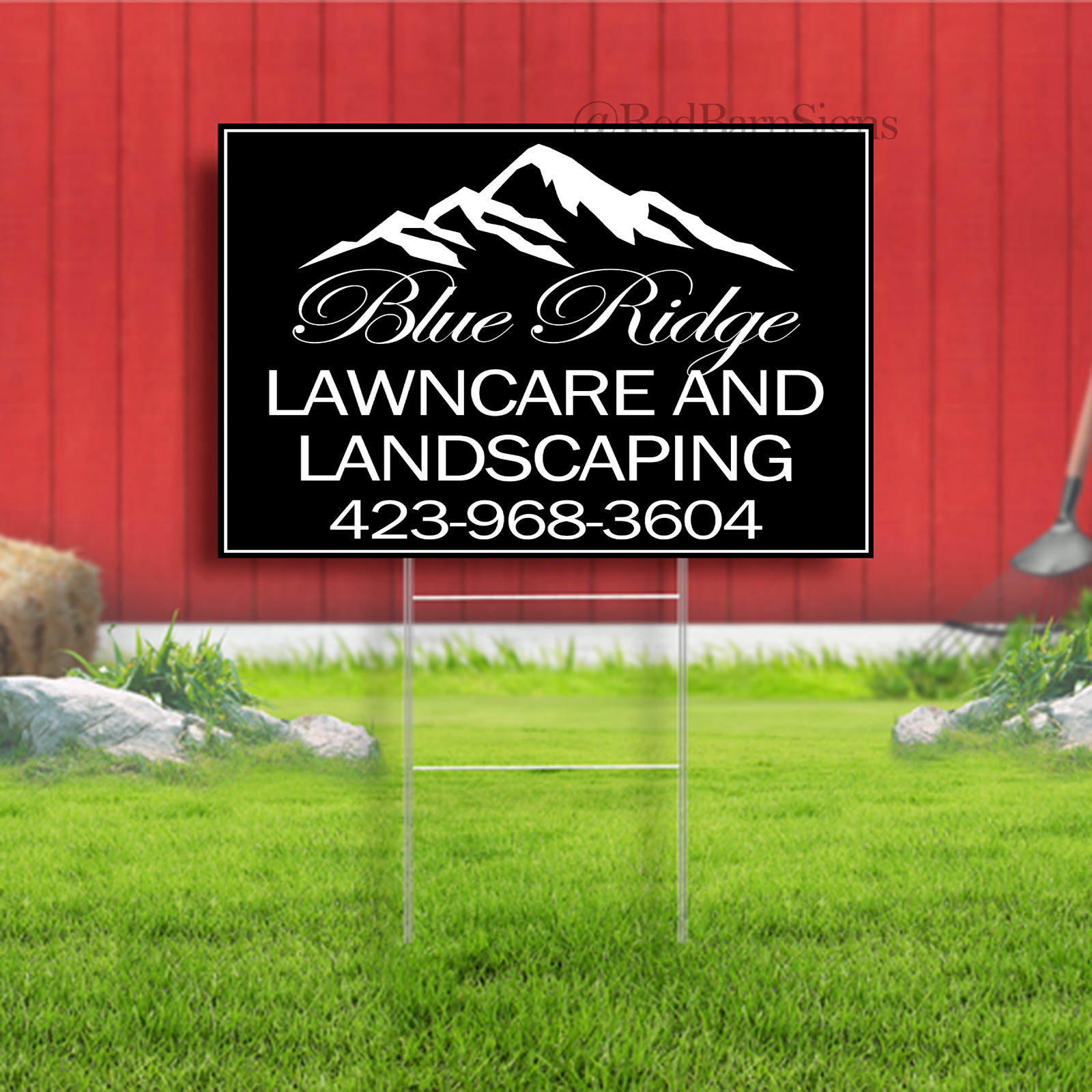 Blue Ridge Lawncare and Landscaping Indoor Outdoor Yard Sign