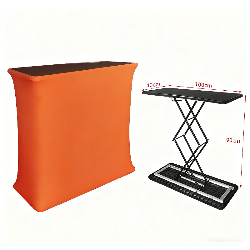 Portable Tension Fabric Counter Pop-Up Display Stands for Trade Shows Exhibits