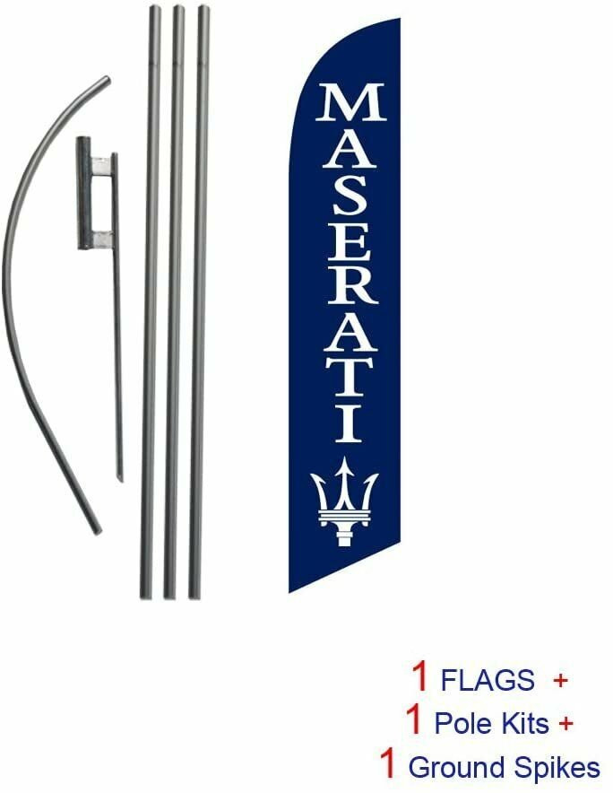 Auto Dealership Advertising Feather Banner Swooper Flag Sign with Flag Pole…