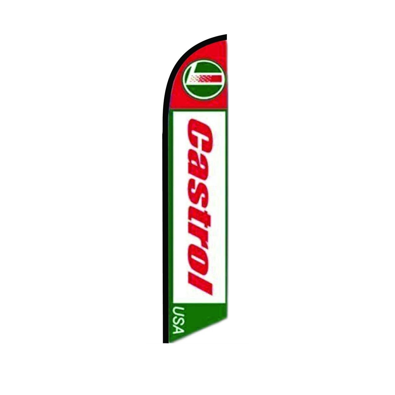 Castrol Swooper Flutter Feather Flag | 3ft W x 11.5ft Tall