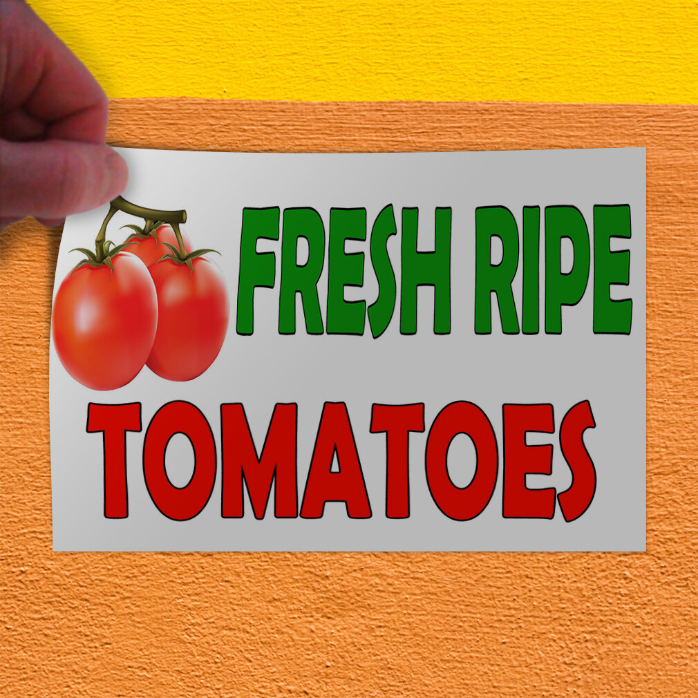 Decal Stickers Fresh Ripe Tomatoes B Vinyl Store Sign Label Business
