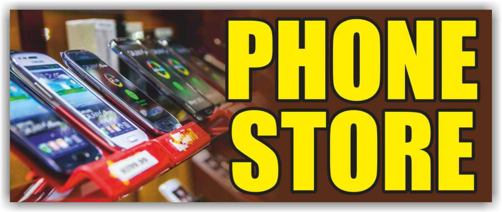 PHONE STORE Advertising Banner Vinyl Mesh Sign service diagnostics repair shop