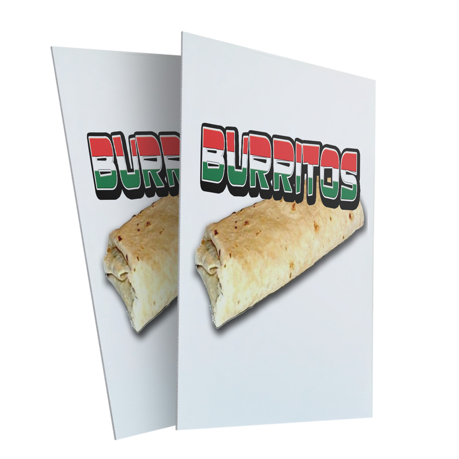 A-frame Sidewalk Burritos 24″ x 36″ Double Sided A-Frame Sidewalk Sign