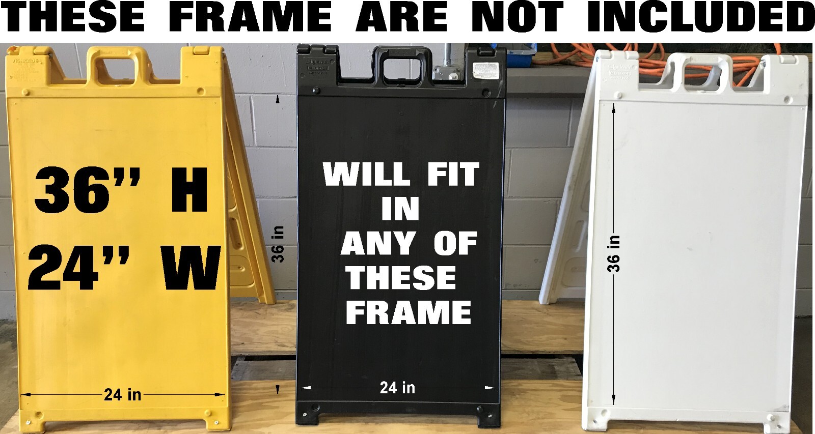 50 Signs Board 36” X 24” x4 mm Corrugated Plastic Flute 24” Bundles 50 Pieces