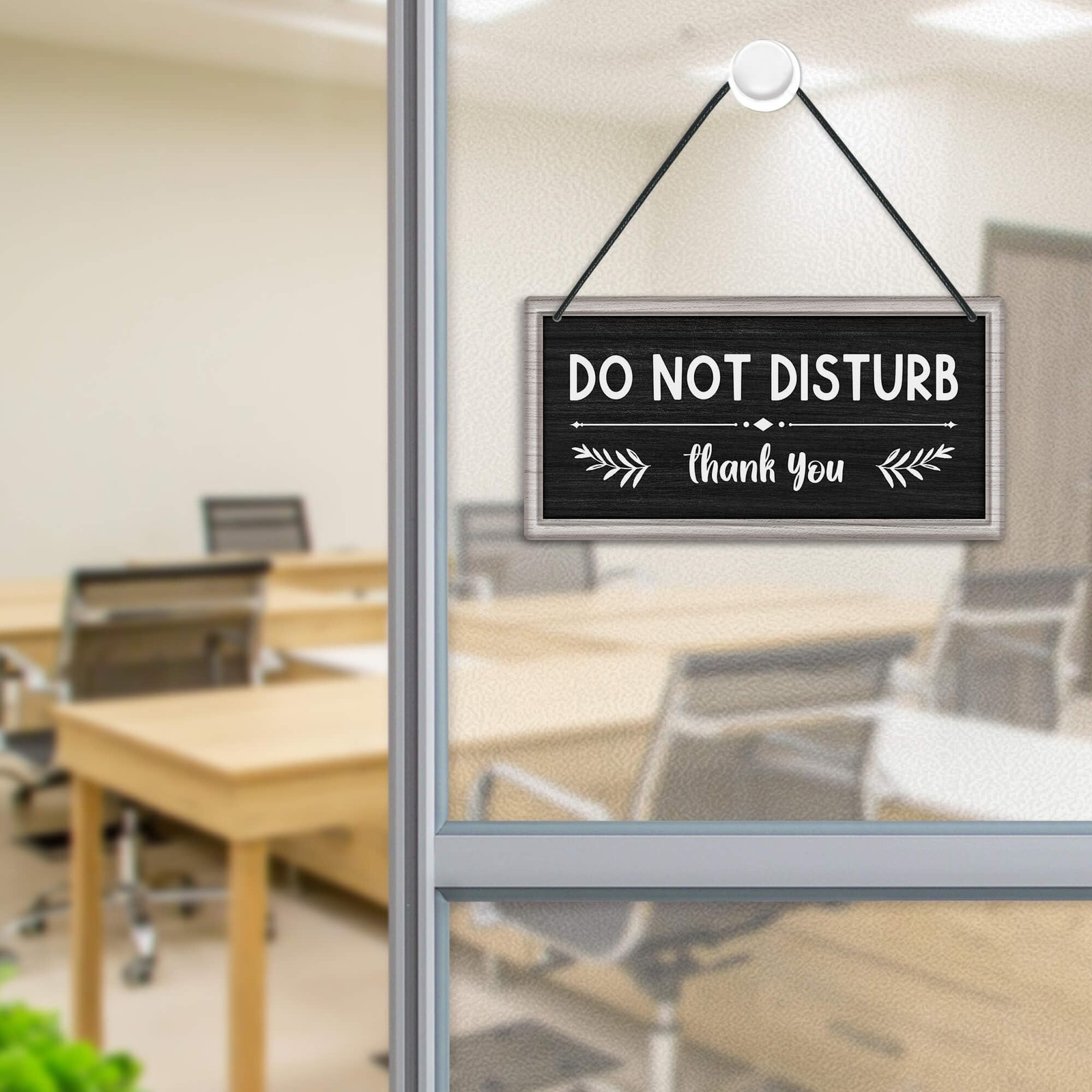Welcome Please Knock Office Door Signs, PVC Do Not Disturb Door Hanger Sign, …