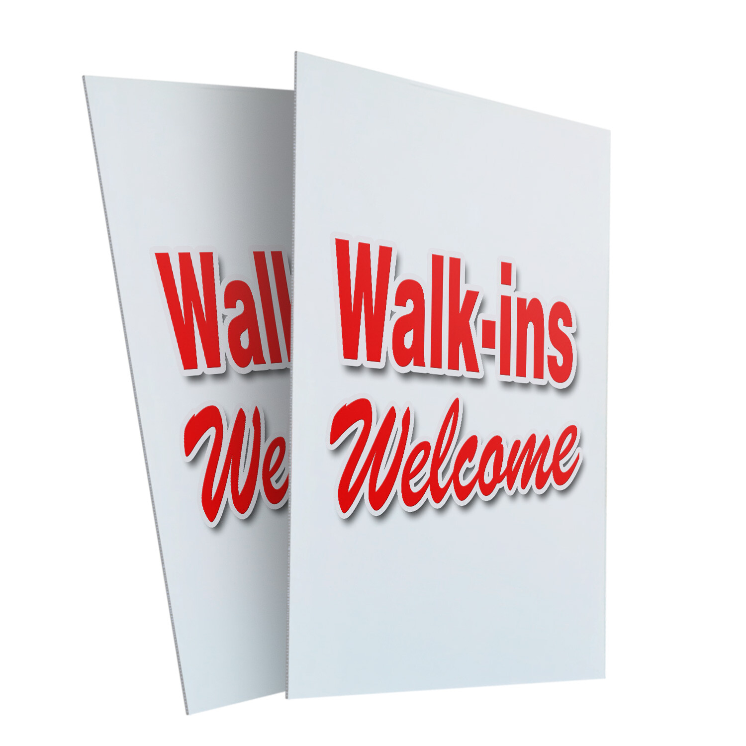 A-frame Sidewalk Walk-ins Welcome 24″ x 36″ Double Sided A-Frame Sidewalk Sign