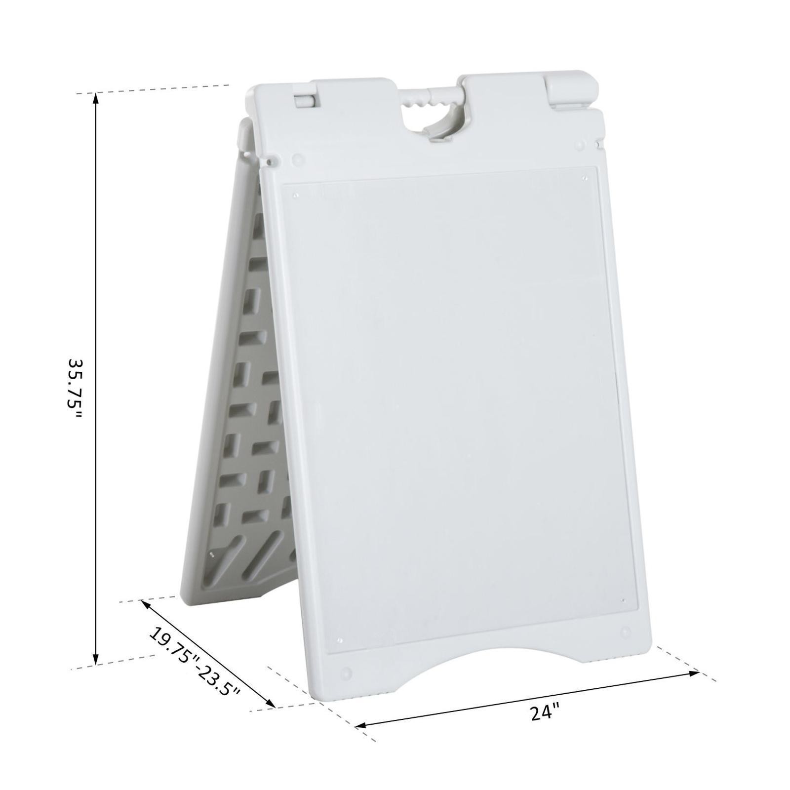 Folding A-Frame Sign Board with Self-Lock & Handle – Ideal for Weddings,