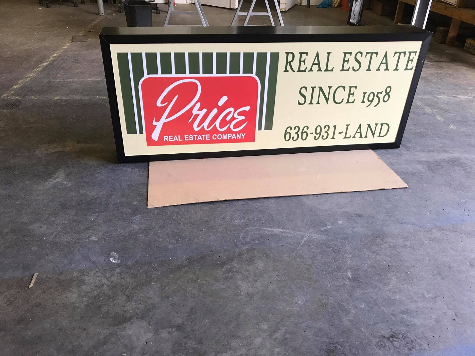 Outdoor Light Box Sign Cabinet Single Side Led Lighting Low Profile 2×8