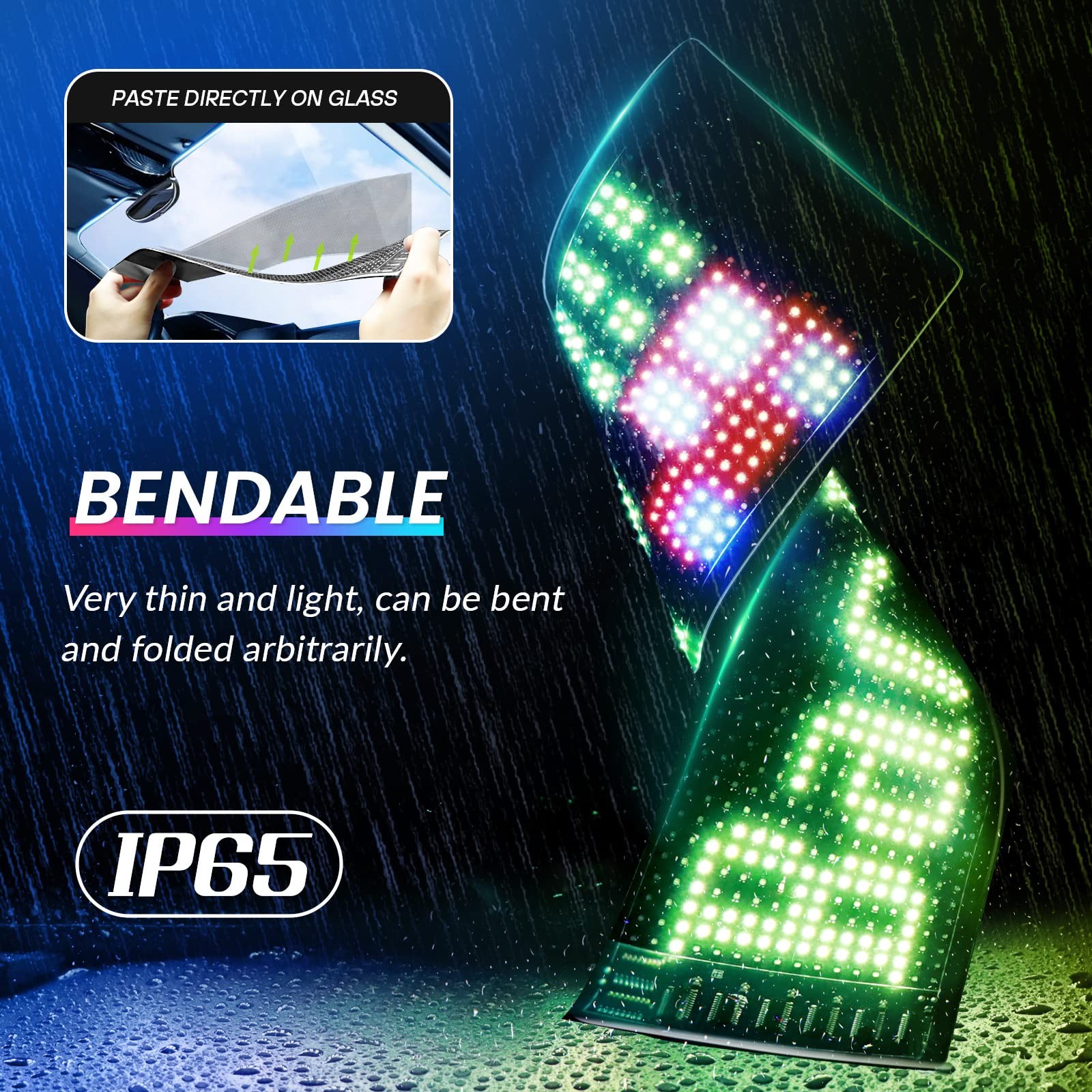 USB 5V LED Sign, Bluetooth, App Control, Flexible, Programmable Custom Text P…
