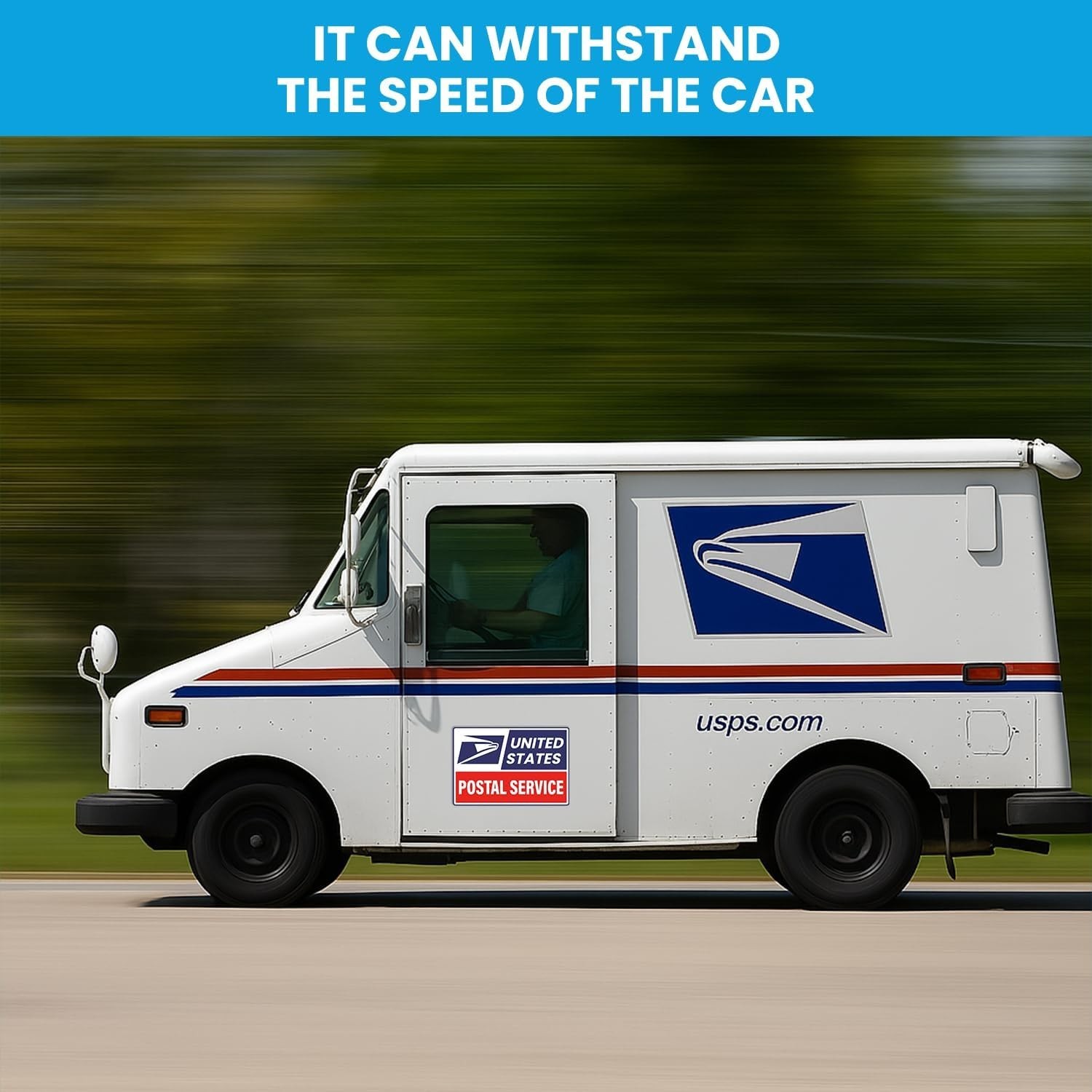 Car Magnets Postal,Heavy Duty U.S. Reflective Mail Delivery Driver Magnetic Sign