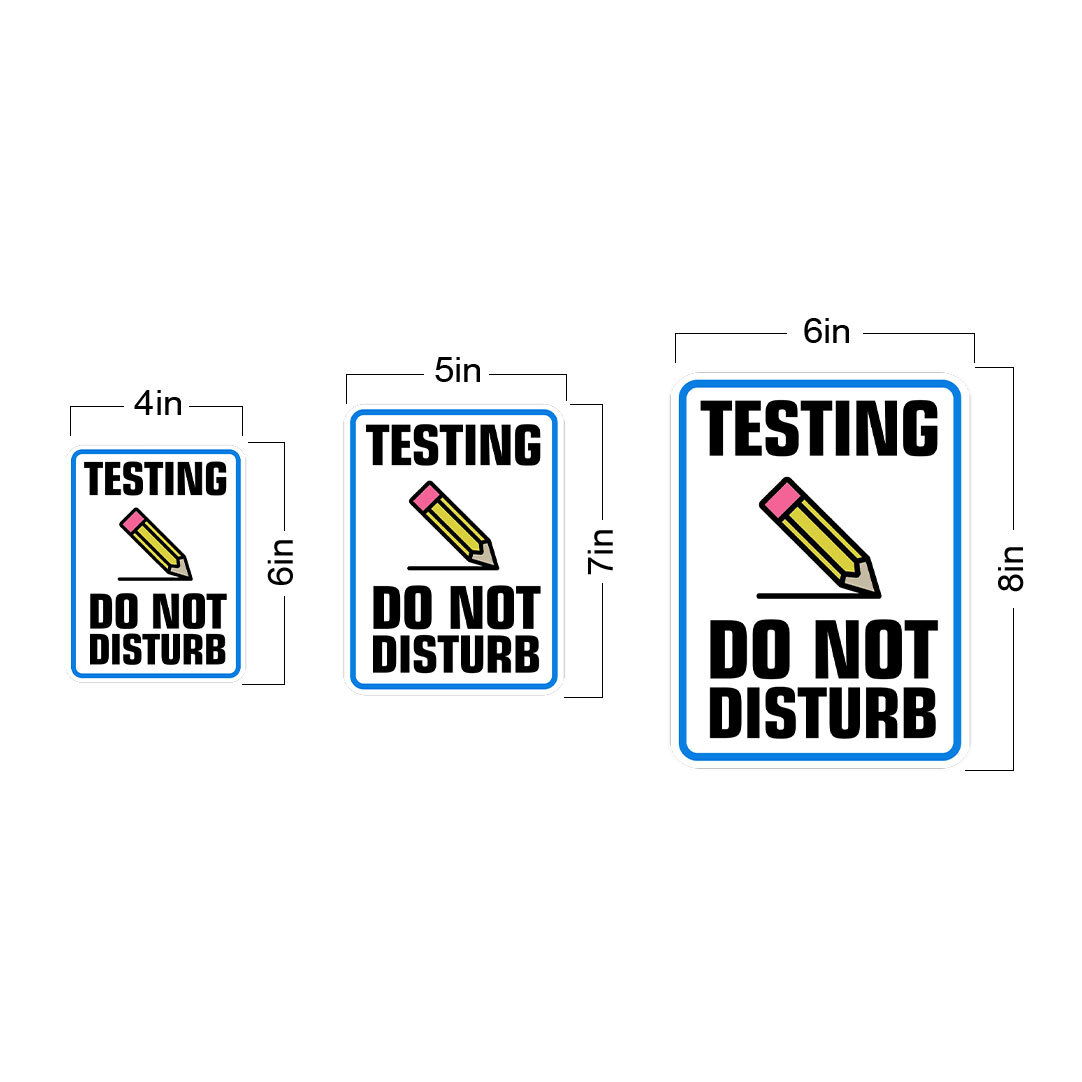 Portrait Round Plus Testing Do Not Disturb Wall or Door Sign | Warning Signage