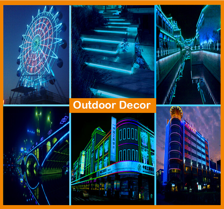 Ice Blue 110V LED Neon Light Strip Lamp For Home Garden Wedding Party DIY Decor