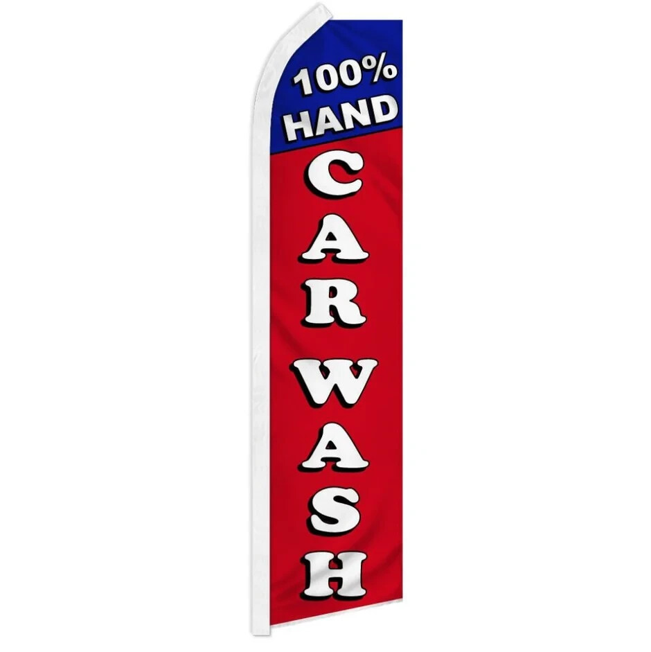 Car Wash Service Variations Swooper Flutter Advertising Banner Flags