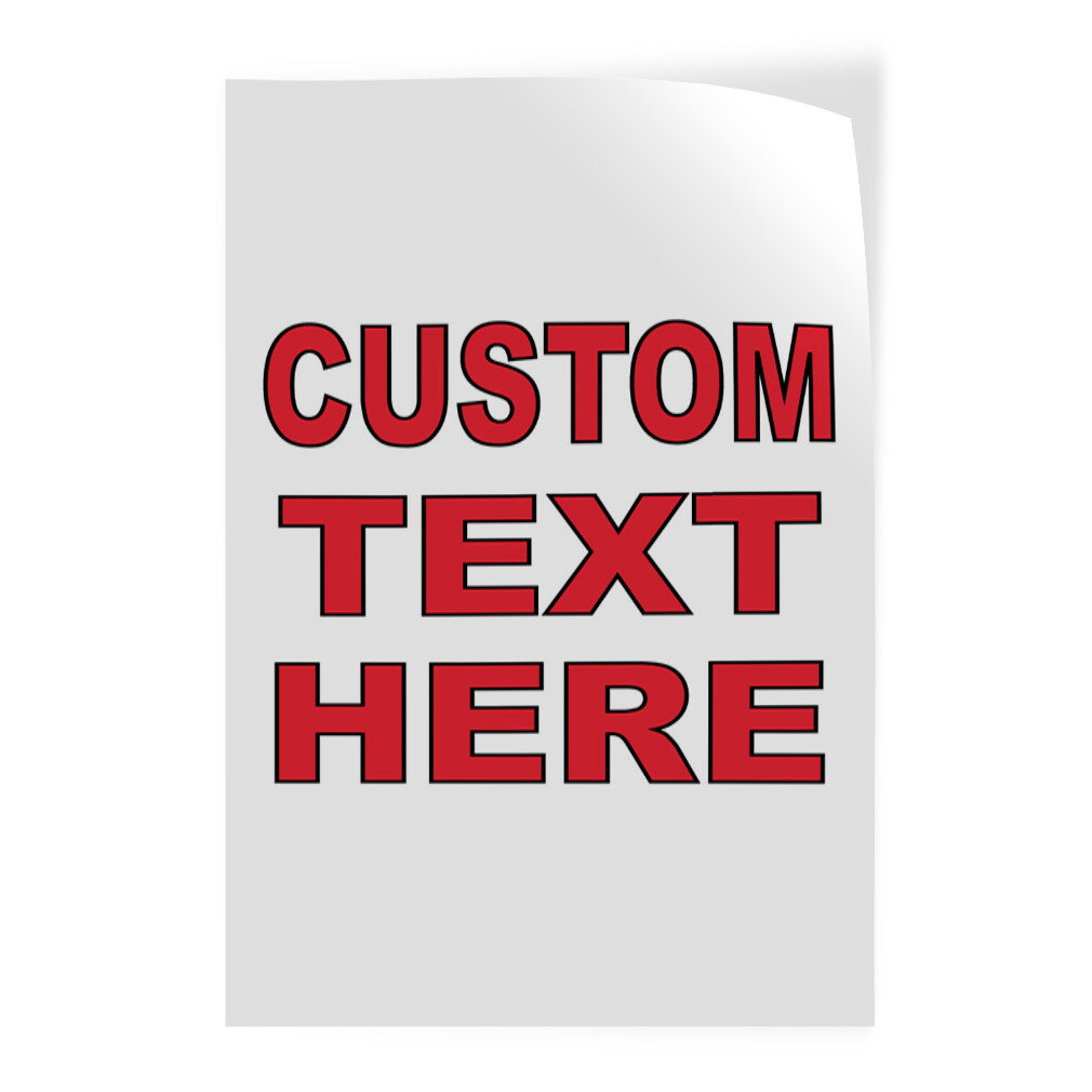 Door Decals Vertical Vinyl Stickers Multiple Sizes Industrial Vinyl Business