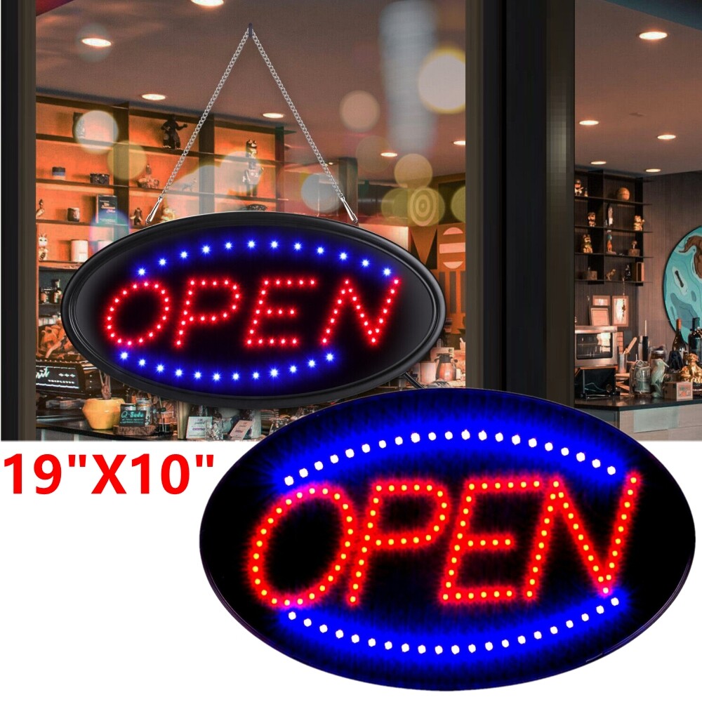 Ultra Bright LED Neon Light OPEN Business Sign Board Animated Motion with ON/OFF