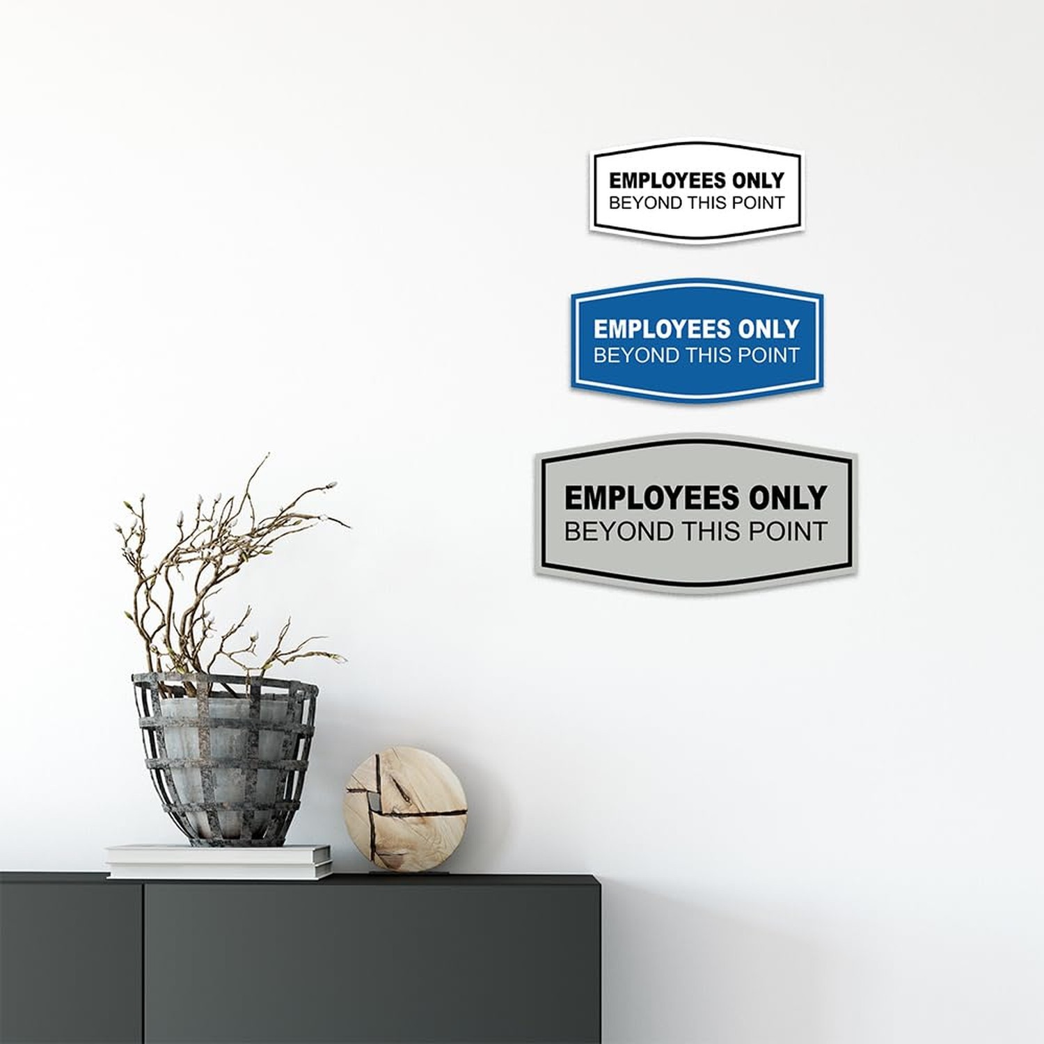 Fancy Employees Only Beyond This Point Wall or Door Sign – Easy to Install | …