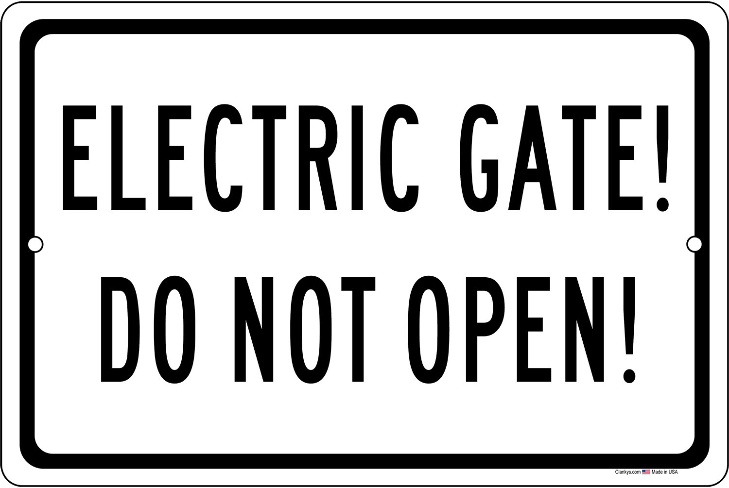 Custom Made 8″x12″ or 12″x8″ Aluminum Sign UV Protected Made in USA