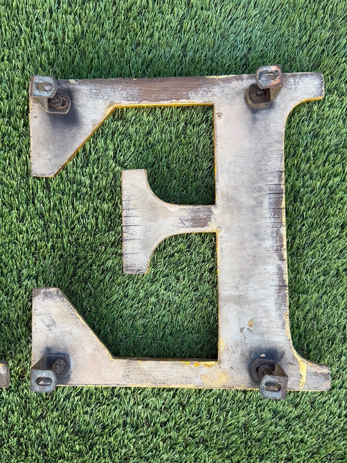 Vintage ENGLISH Shop Sign EAT In Gold leaf – ADVERTISING 11.5” Tall