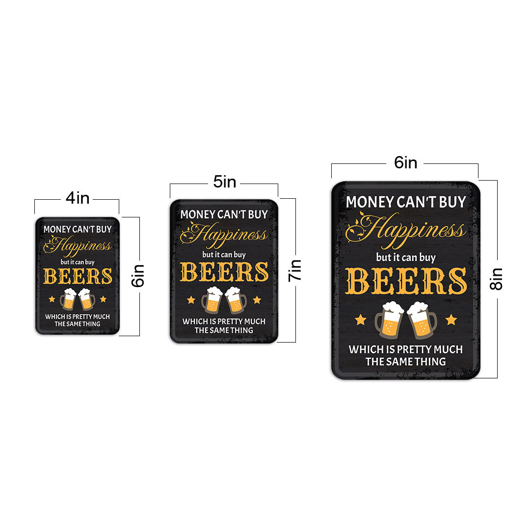 Portrait Round Plus Money Can’t Buy Happiness But It Can Buy BEERS Which….