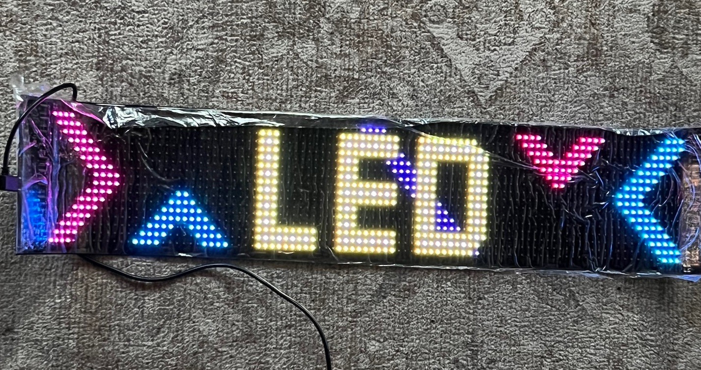 LED Pixel Matrix Panel Sign Advertising Flexible Display Screen Light Devil Eye