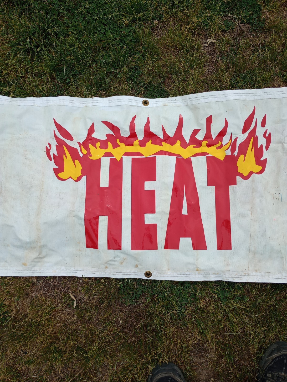 Retail Hanging Banner Red White Black Yellow Includes Hardware