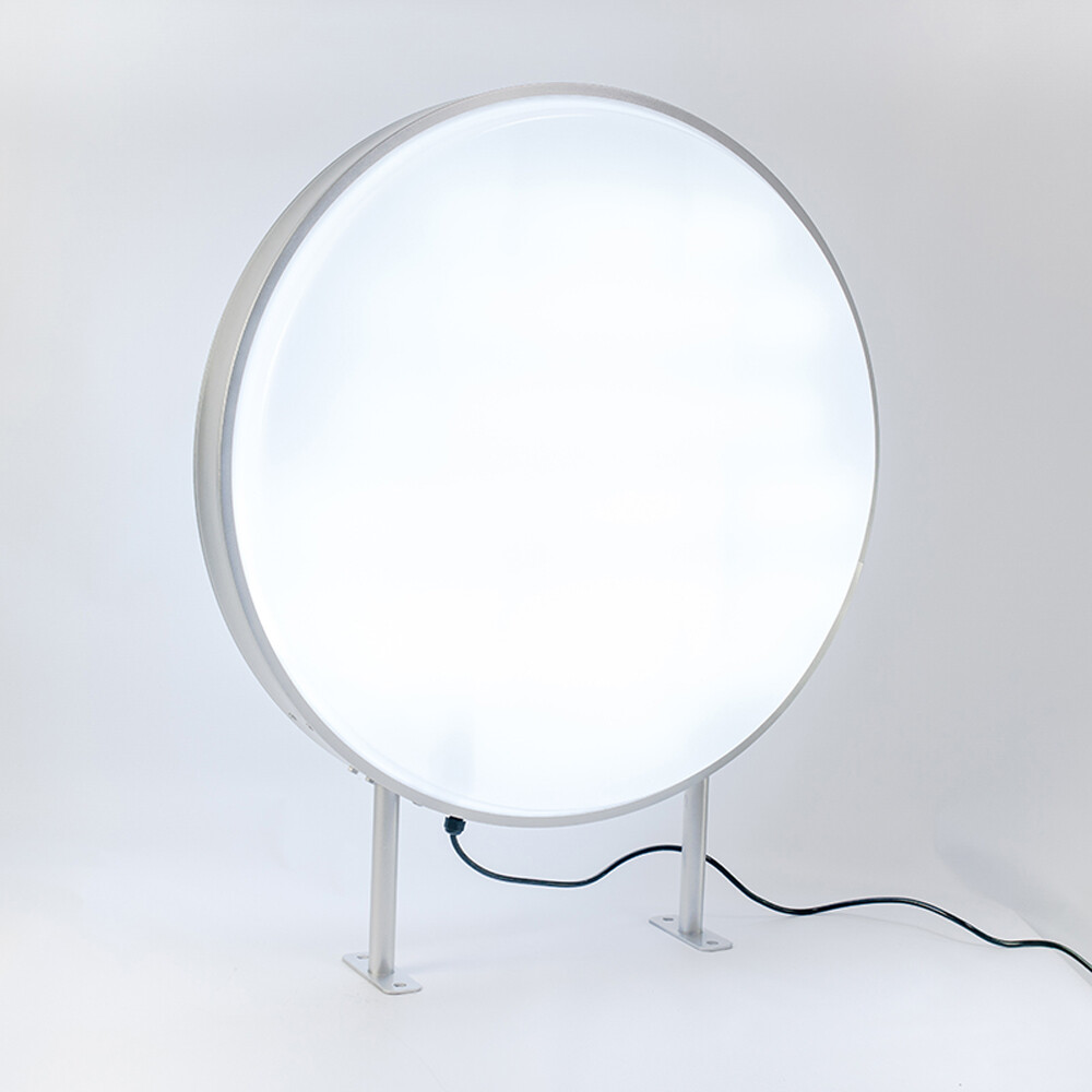 US Stock 20″ Round LED Light Box/Circular Projecting Lightbox/Signs Blank