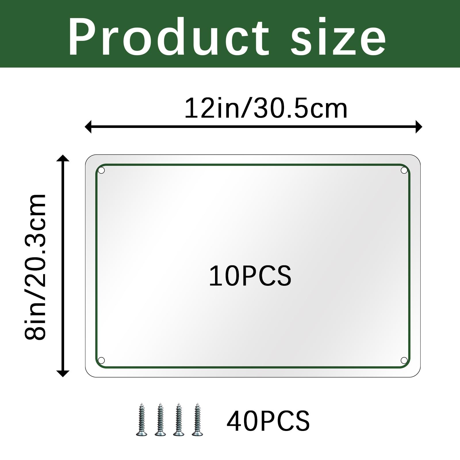 GEKIXUTP 10 Pcs Sublimation Metal Sign blanks,8X12 Inch Sublimation Sign Blanks