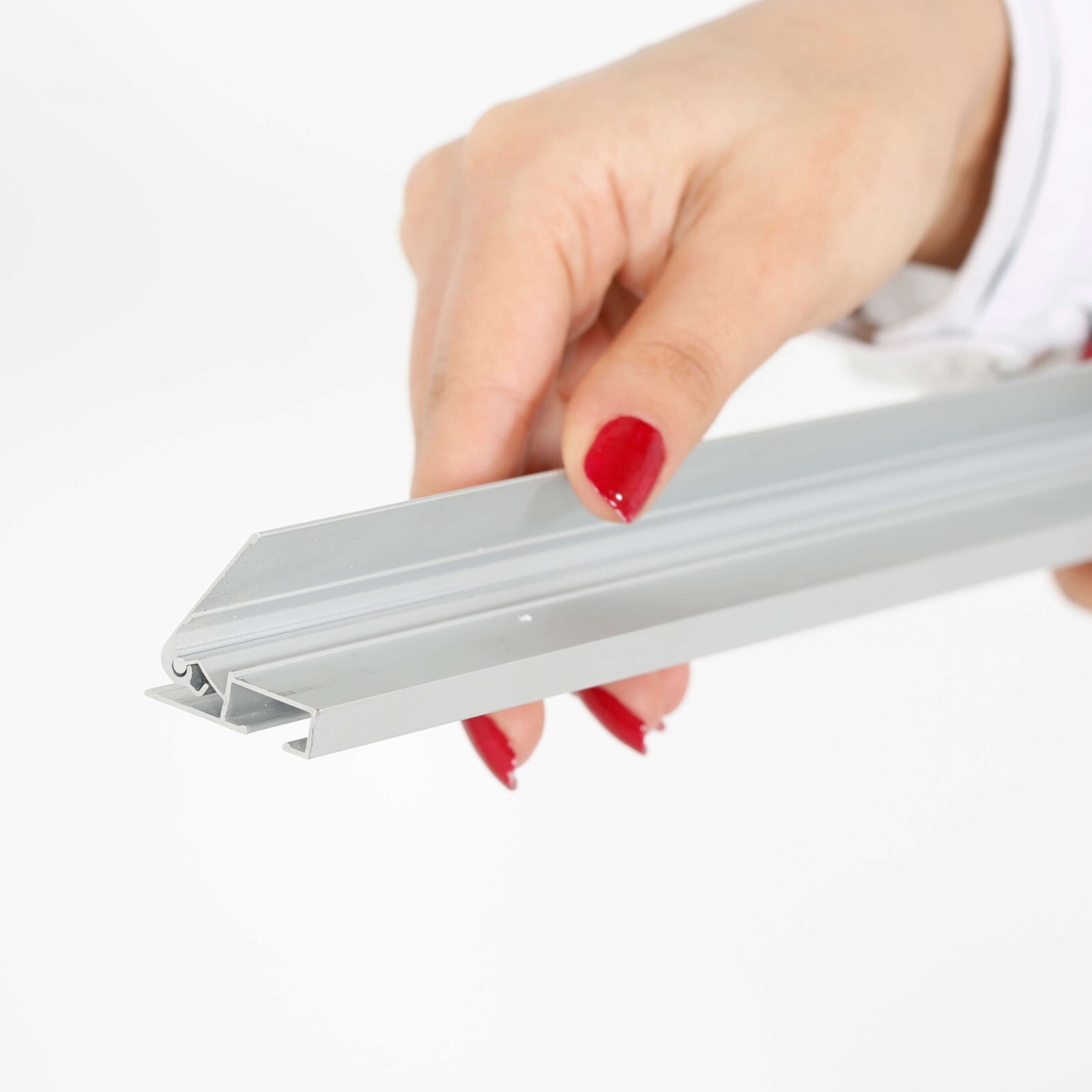 Retractable Banner Stand- Floor Standing Eco Roll Banner Holder Silver Aluminum