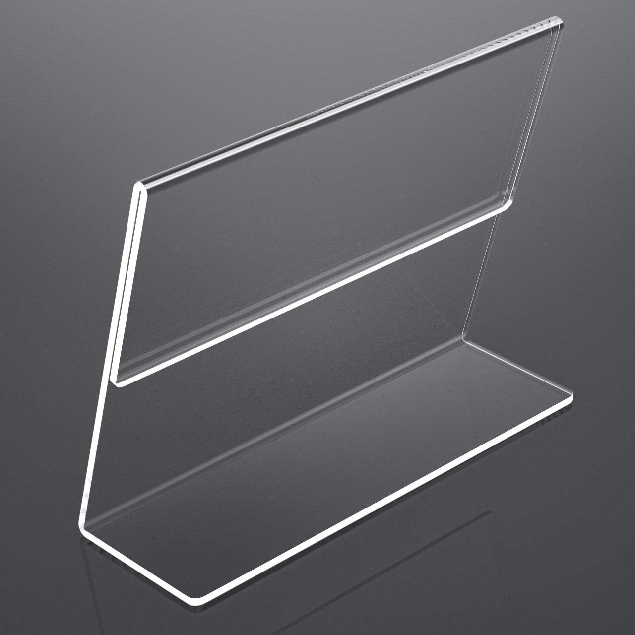 NIUBEE Acrylic Sign Holder 8.5×11 Inches 3 Pack Landscape, 8.5×11″, Clear