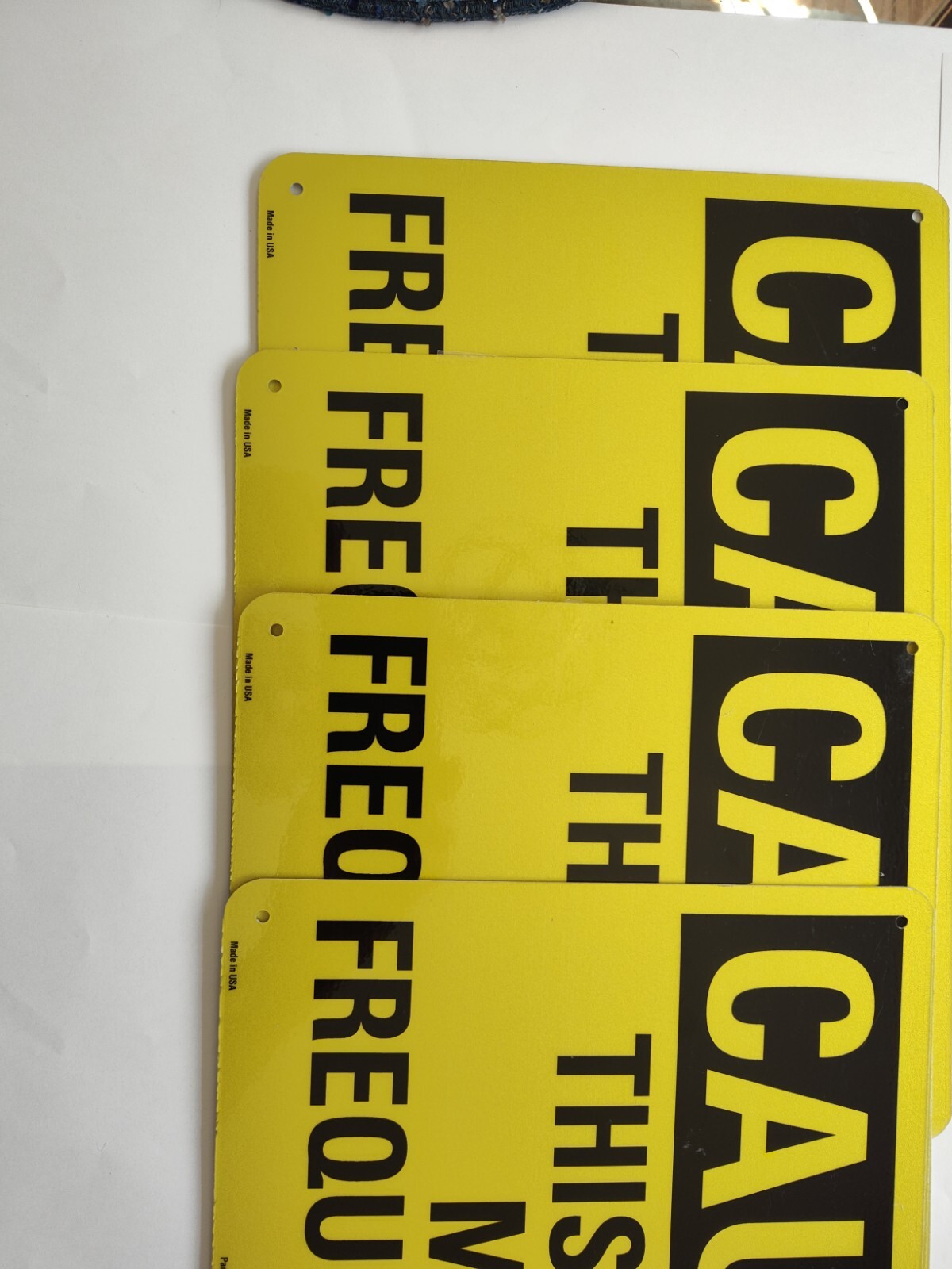LYLE U4-1724-NA_14x10 Caution Sign,10 in x 14 in,Aluminum