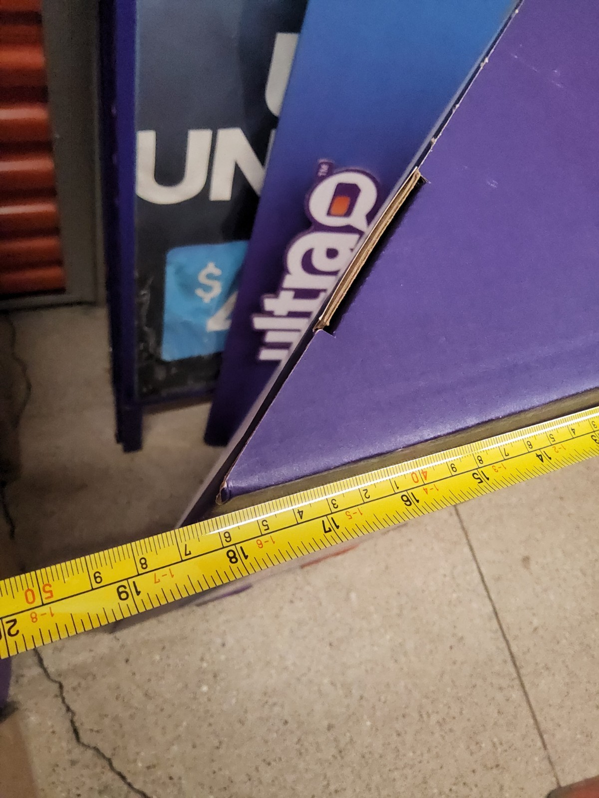 Ultra Mobile phone Store business Floor Display Sign Award Winning Retail Cards
