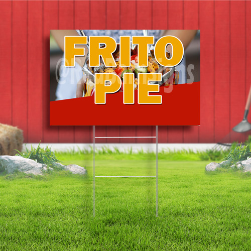 Frito Pie Coroplast Sign Plastic Indoor Outdoor Yard Sign FREE SHIPPING
