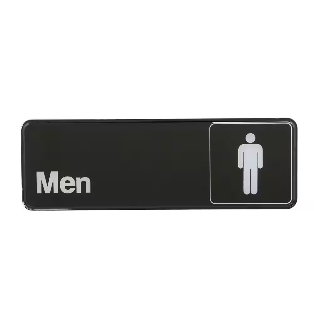 3 In. X 9 In. Men’S Restroom Sign