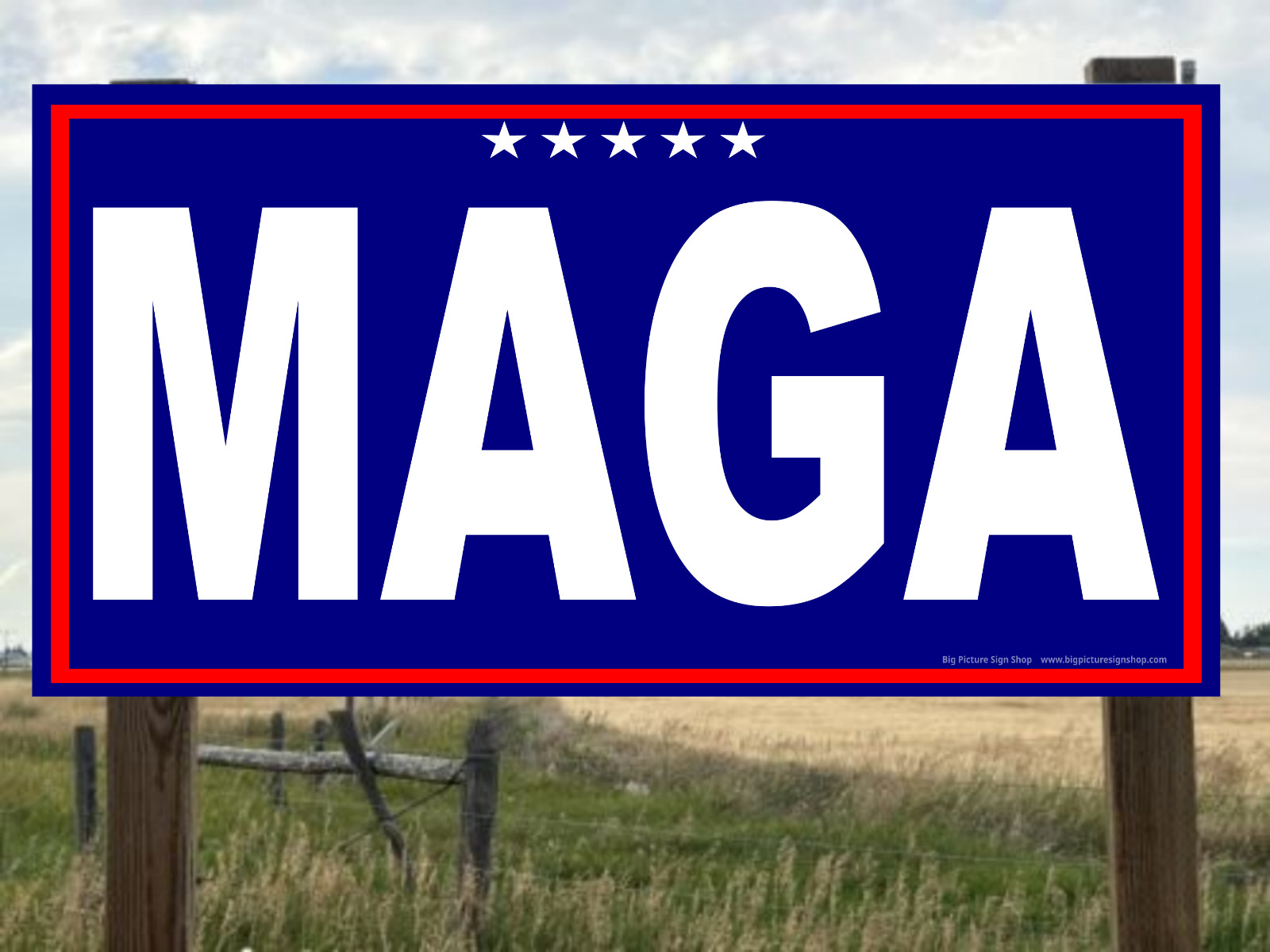 MAGA -Banners – HUGE & VERY LARGE – Dark Blue – Fast Shipping-USA MADE-30