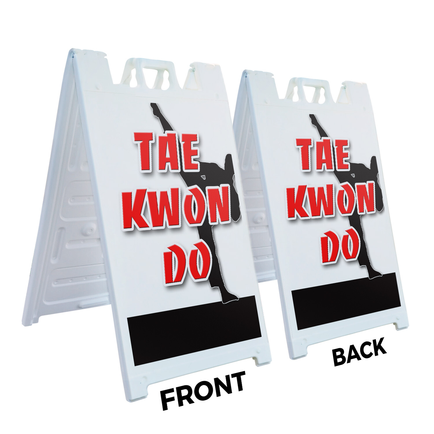 A-frame Sidewalk Tae Kwon Do 24″ x 36″ Double Sided A-Frame Sidewalk Sign