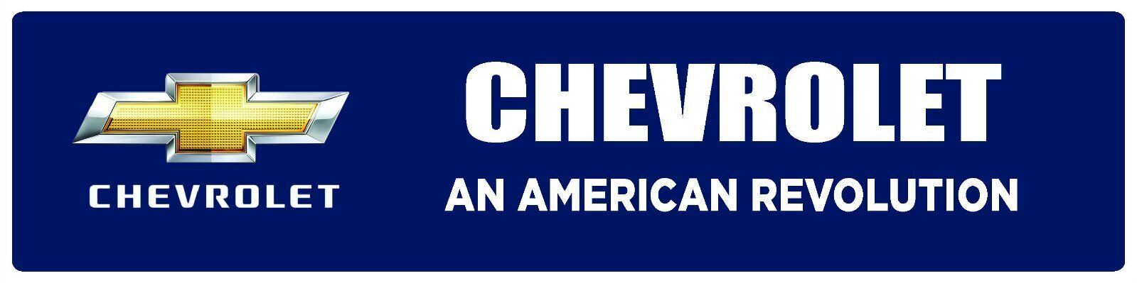 Chevrolet | Branded Premium Decorative Display Sign | 6″h x 24″w