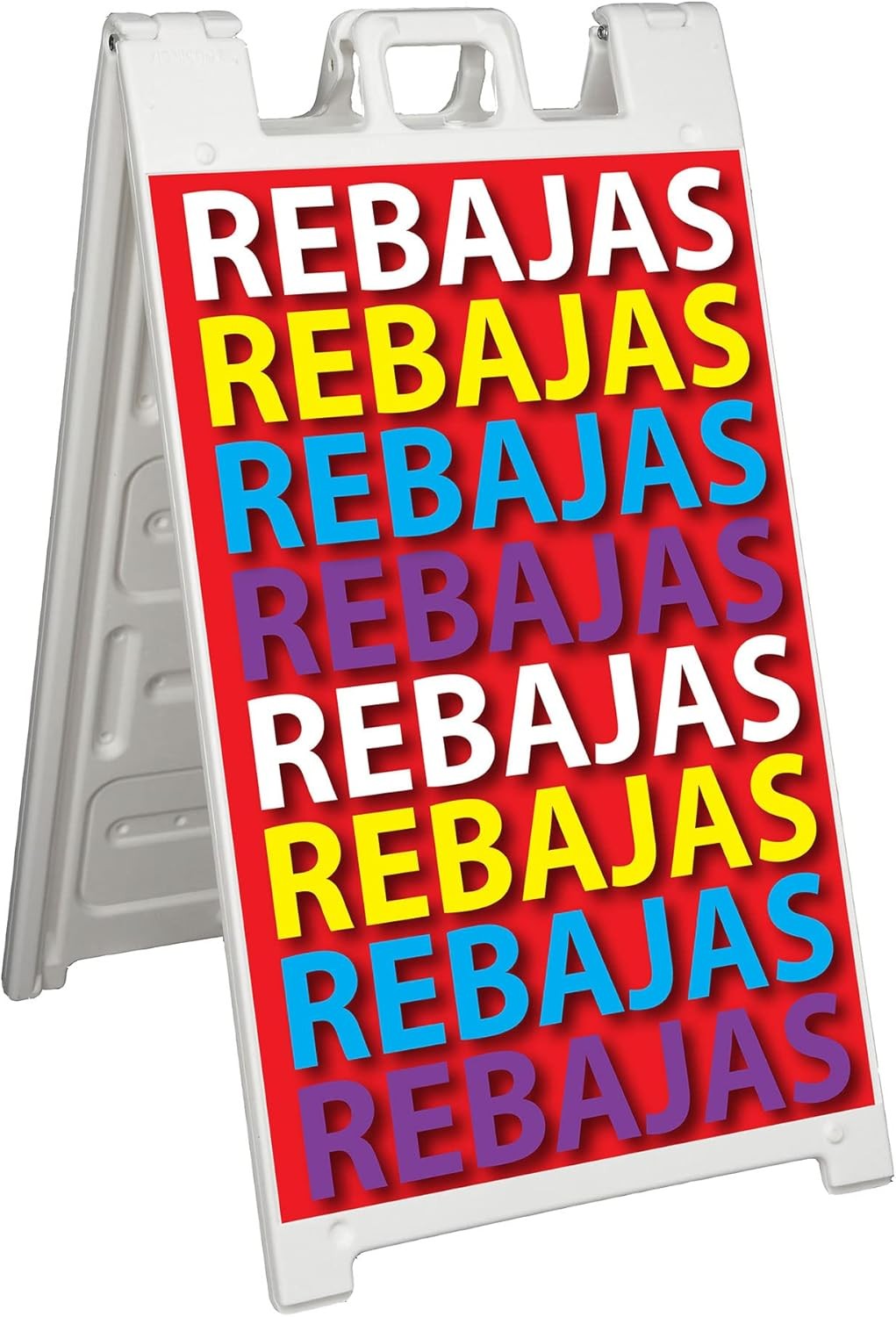 Signicade Deluxe A Frame Sidewalk Curb Sign Portable Folding Double Sided